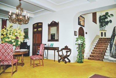 Hall d'entrée de l'hôtel du Fiacre